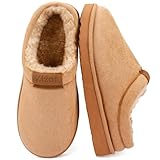 Zizor Vallarta Herren-Clog-Pantoffeln, Plüsch, Wildleder, Sandfarben, Größe 44, gelb...