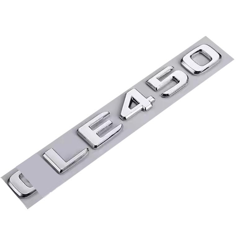 Image of ABS Flat Chrome GLE 450 Letters Emblem Badge Replaces with G Class Side Supercharge Turbo Logo Car Styling Refitting Sticker GLE450