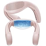 TORRAS COOLiFY Air 2026 Upgraded Neck Fan Air Conditioner, Ultra-Light Portable Fan Rechargeable, Personal Cooling Neck with 3 Modes Fan/Cooler/Heat for Travel, Camping, Outdoor Gift for Women, Pink