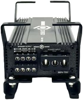 Droppin HZ Car Audio 2HD Mini 2 Amp Rack, Compact Steel Audio Equipment Rack for Motorcycle Installs, Black Powder Coat Finish, Racks for Sound Equipment, Amplifiers Not Included