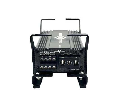 Droppin' Hz 2HD Mini 2 Amp Rack, Compact Laser-Cut Steel Audio Equipment Rack for Motorcycle Installs, Amps Rack with Black Powder Coat Finish, Racks for Sound Equipment, Amplifiers Not Included