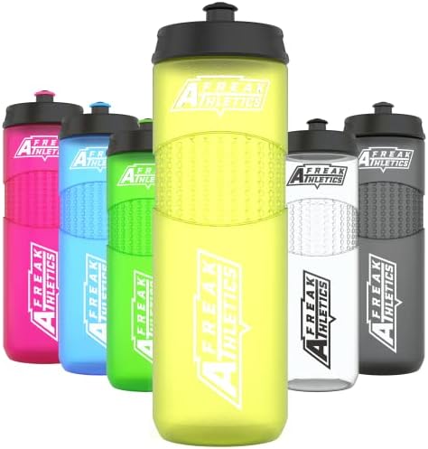 Freak Athletics Water Bottle - Premium BPA Free Sports Bottle 750ml (Yellow Transparent)