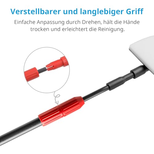 NICREW Aquarium Reinigungsset, 6-in-1 Reinigungswerkzeuge mit Scheibenreiniger, Algenschaber, Glasschwamm, Rohrbürste, Kiesbesen für Aquarien