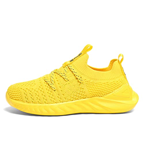 UMANPOO Tênis de corrida infantil, para meninos e meninas, sem cadarço, casual, caminhada, tênis, ac