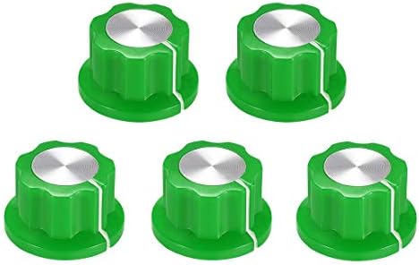 10X Aluminum Knob Rotary Switch Potentiometer Volume Control Pointer Hole 6.tq E - Foto 8
