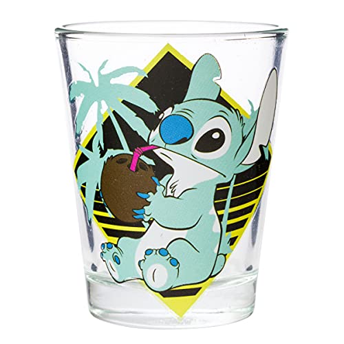 Silver Buffalo Lilo And Stitch Pastel 4Pc Mini Glass Set, 1.5-Ounces #TOP4