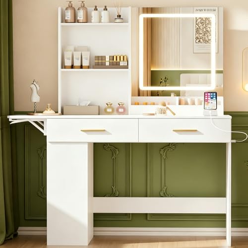 ERLEJIA Foldable Vanity Desk