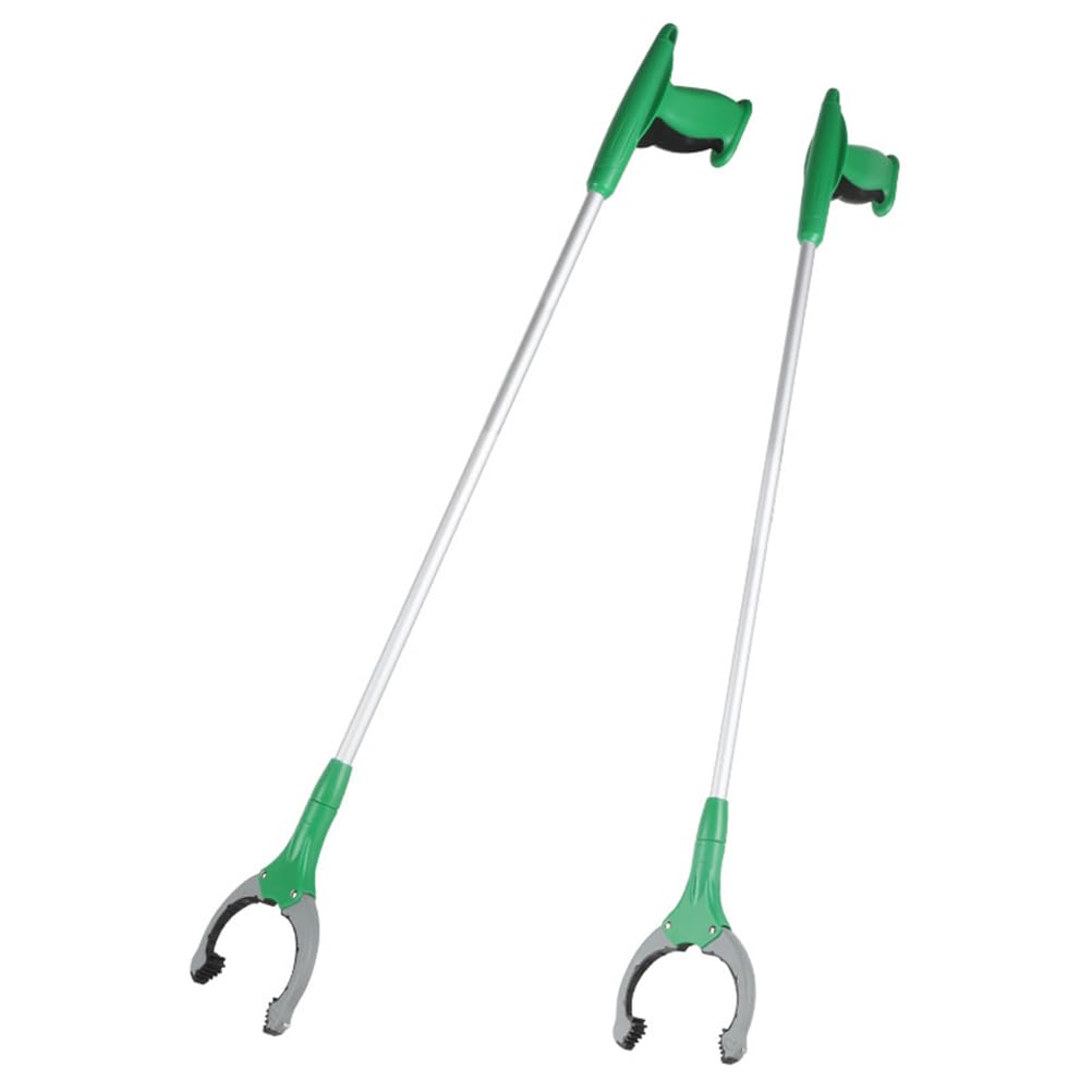 IUYIXWFP 33.8" (86 cm) Foldable Trash Picker Grabber – Long Reach Litter Pick Up Tool, Lightweight Portable Garbage Reacher, Ergonomic Sanitary Claw Picker for Outdoor Cleaning,