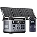 OUKITEL P2001 PLUS 2400W Power Station with 400W Solar Panel, 2048Wh Solar Generator (5000W Peak) 1.5 Hours Fast Full Charge and Emergency App Control