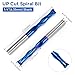 LUNYEE 2PCS Upcut Spiral Router Bit 1/4 inch Shank, 1/4 inch Cutting Diameter, Extra Long 3 inch Solid Carbide with Nano Blue Coating CNC Router Bits End Mill for Wood Cut, Carving