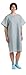 Bhmedwear Star Straight Back Closure Unisex Hospital Gown (2pk)