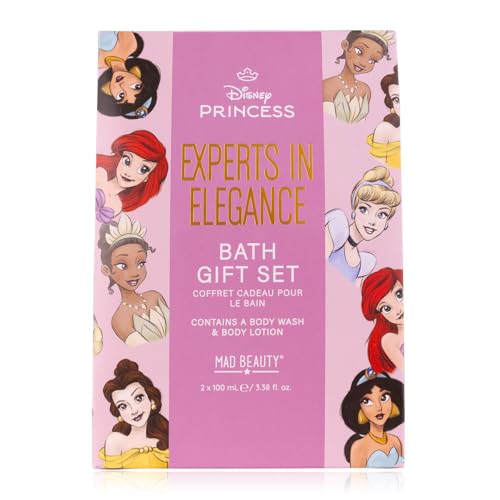 MAD BEAUTY Disney Princess Geschenkset mit Duschgel und Bodylotion im Prinzessinnen Design, Geschenk zum Geburtstag für Mädchen, Teenie, Frauen, Partnerin Duft: Jasmine & Indigo Velvet