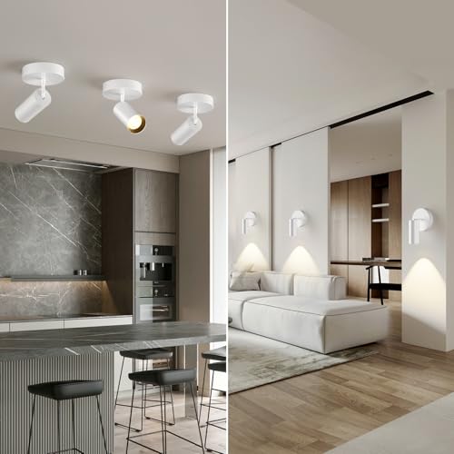 Image of Spotlight Indoor Ceiling LED Light,1 Light 20W Modern Spot Light Fixtures 4000K White Accent 300Adjustable Picture Painting For Living Room Bedroom Hallway Gallery Flush Mount Directional Lighting