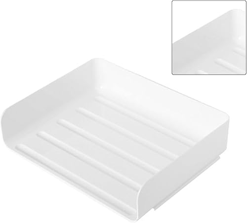 Miniatura 8 de Bandeja apilable para cartas, organizador de escritorio blanco de PET, organizador de bandeja de documentos de papel, soporte de papel para archivos