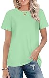T Shirts for Women Graphic Short Sleeve Tees Summer Crewneck Loose Tops Blouse