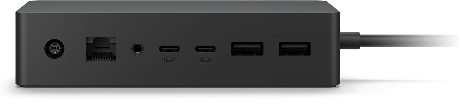 Stacja dokująca do Microsoft Surface A1917 (Dock 2) wraz z zasilaczem 199 W – kompatybilna z Surface Pro 7/8/9, Surface Laptop, Surface Go, Surface Book – oryginalny Microsoft Dock