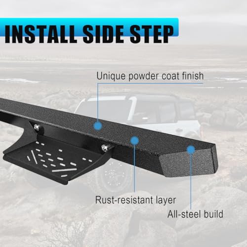 Estribos laterales de acero para Ford Bronco 4 puertas 2021-2024 - Pack 2 miniatura 3