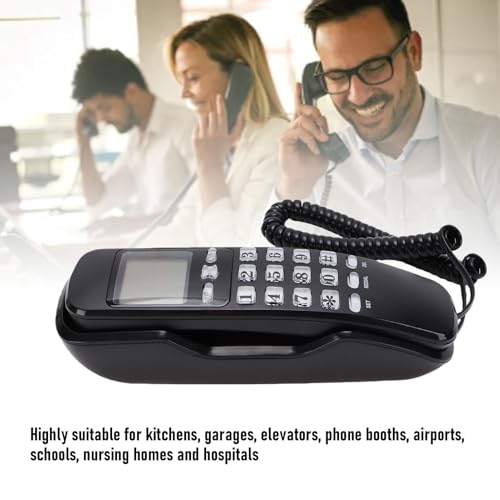 Teléfono Fijo Retro para Pared Bewinner con Caller ID LCD miniatura 3