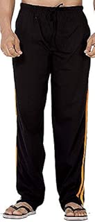 Clifton Men's Classical Striper Track Pant - Black/Rust