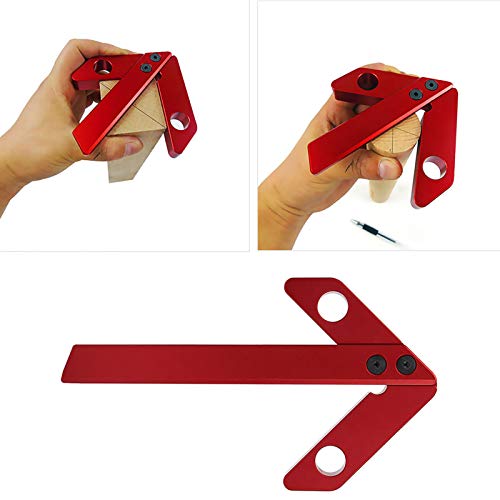 45/90 Degrees Angle Line, Round Heart Ruler, Carpenter Round, Precision Measuring for Versatile Use Professional Craftsmanship