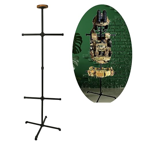WANLIAN Tactical Gear Stand - Tactical Vest Hanger for Police and Duty Gear Rack - Police Gear Rack-Securely Store and Display Your Tactical Vest