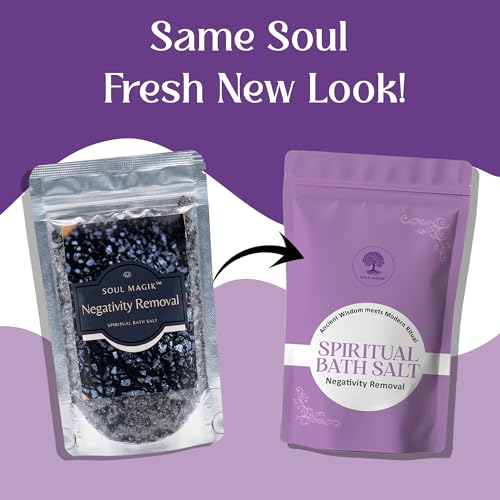 Image of Pure & Natural Negativity Removal Spiritual Bath Salt 200g Aura Cleansing Salts, Energy Purification, Remove Negativity, Evil Eye Protection & Spiritual Healing Ritual Bath
