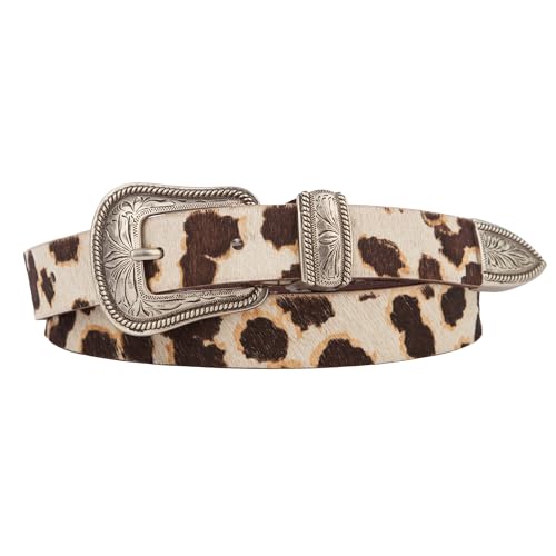 Image of Lucky Brand Women's Western Leather Belt | Classic | Fashion | Vintage | Buffalo Leather | Western-Inspired