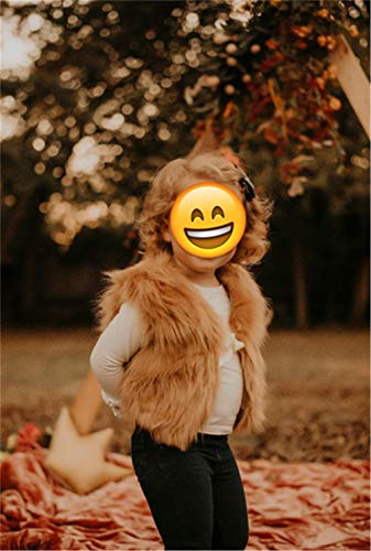 Yuemengxuan Toddler Baby Girl Faux Fur Vest Coat Winter Warm Gilet Waistcoat Outerwear (Brown, 4-5 Years) #TOP4