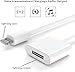 CREHAO iPhone Charger Extension Cable Compatible for iPhone/iPad,[MFi Certified] Lightning Extender Dock Male to Female Lightning Cord Extension Adapter Pass Video Data Audio 6.6FT