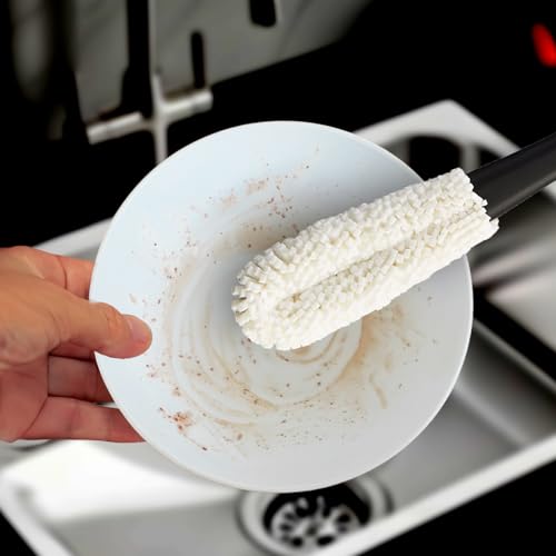 Image of HIC Kitchen Bar Soft Foam Stemware Brush, Non-Scratch Foam Tips, Set of 2
