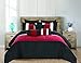 Chic Home Serenity 10 Piece Comforter Set, Queen, Red