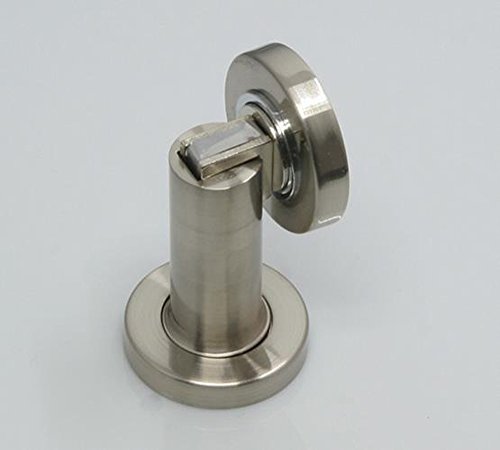 Xvl Magnetic Door Stop 2 Pieces Metal Door Holder Doorstop Heavy Duty Conceal Screw Floor Mount Brushed Finish M105A #TOP2