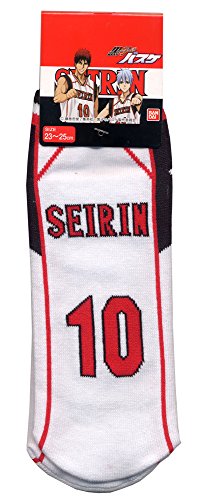黒子のバスケ ユニフォームデザイン スクールソックス 23-25cm 誠凛高校10番(火神大我) 黒子のバスケ ユニフォームデザイン スクールソックス 23-25cm 誠凛高校10番(火神大我)