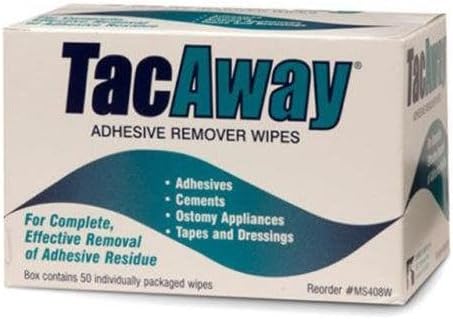 Torbot Group TacAway Adhesive Remover Wipes, Box of 50 | 3 Pack