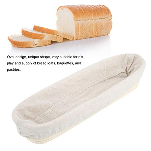 Cesta oval Banneton à prova de pão, cesto de ratã natural para saúde e proteção ambiental, adequado