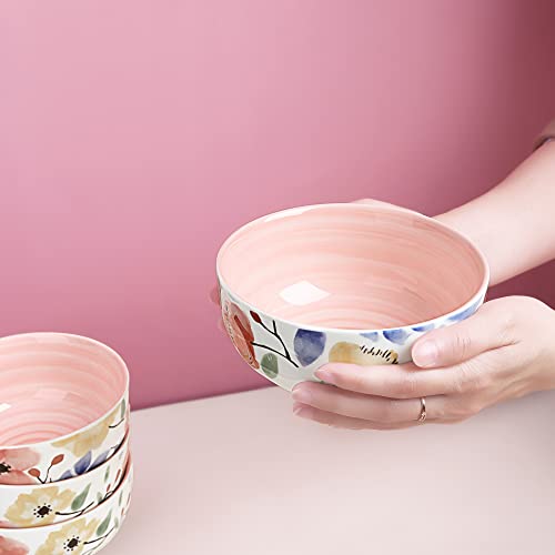 fanquare-24oz-Vintage-Floral-Salad-Bowls-Set-of-4-Pink-Porcelain-Ramen-Bowls-Kitchen-Serving-Bowls-6-Cereal-Bowls fanquare 24oz Vintage Floral Salad Bowls Set of 4 Pink Porcelain Ramen Bowls Kitchen Serving Bowls 6 Cereal Bowls