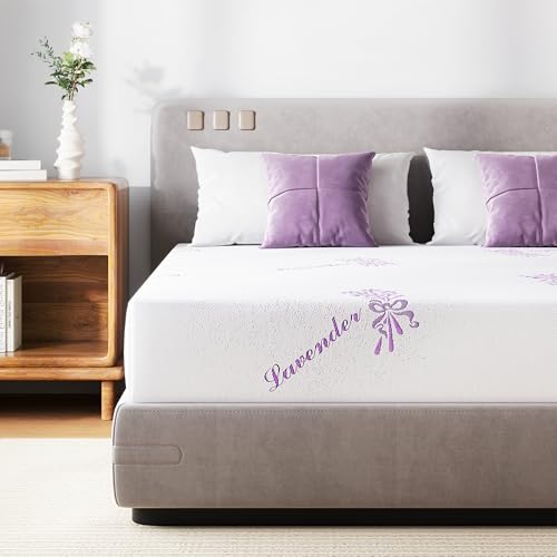 Image of EGOHOME 6 Inch Full Size Mattress, Medium Memory Foam Infused with Green Tea Gel, Pressure Relief, Body-Adapting Comfort, Bed in a Box, CertiPUR-US Certified
