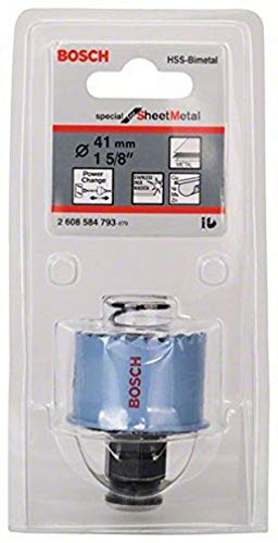 Bosch Professional 1X Sierra De Corona Special For Sheet Metal (Laminas De Acero, Acero Inoxidable, Ø 41 Mm, Accesorios Para Taladros)