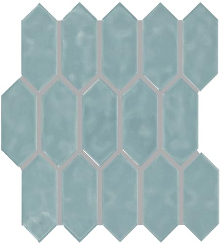 TileHQ 2" x 5" Ceramic Picket Mosaic in Matte Classic