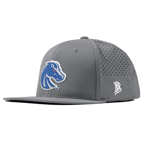 Branded Bills Officially Licensed x Boise State Broncos Slate Flat Performance Boise State Broncos Gray PVC