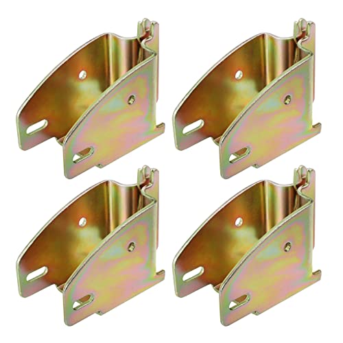 Eapele E-Track Wood Beam End Socket Accessories, Zinc-Coated Steel, Fit with 2x4 2x6, Add Removable Load Lock Bars to E-Track Cargo Area (20pcs)