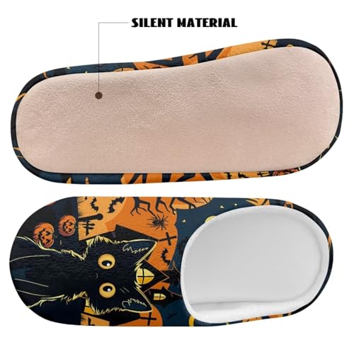 Warm Slippers for Women Halloween House Shoes Cute Slippers for Men Fluffy Cozy4