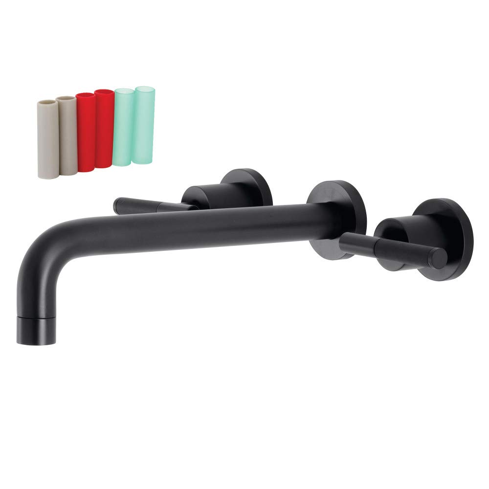 Robinet de baignoire romain Kingston Brass Kaiser KS8020CKL à deux poignées