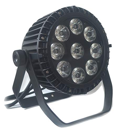 Boulder LED Slim Par Waterproof IP65 Outdoor 9x15w RGBWA 5in1 Wash Stage light with no fan inside DMX512 for TV studio, theater, auditorium, stage, T-stage, concerts