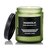 M&SENSE マグノリアジャスミンの香り付きキャンドル、7.5オンス 50時間持続するクリーンで無害な天然ソイワックスキャンドル リラックス&ストレス解消用 2芯スプリングフレグランスギフト ホームデコレーション用