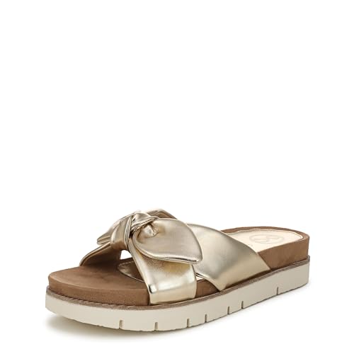 Sam & Libby Women's Astrid Slide Sandal, Soft Gold, 9.5 by Sam & Libby - Used condition - US$43.75