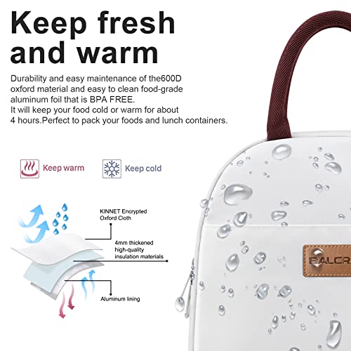 image for BALORAY Lunch Bag for Women Men Insulated Lunch Box for Adult Reusable
