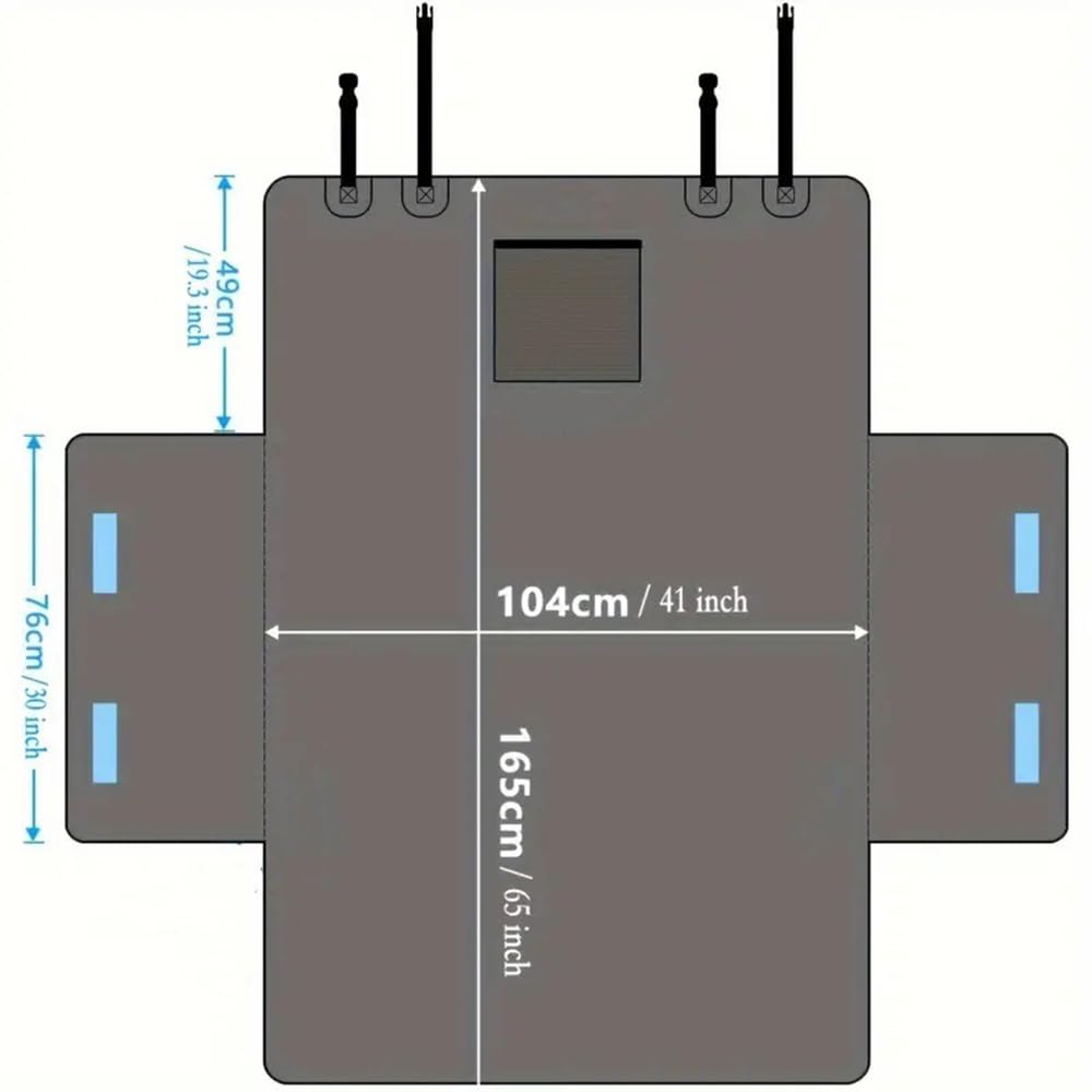 Funda Maletero Coche Perros Protector para Bora, Tela Oxford 600D Antiarañazos Protector de Asiento para Mascotas