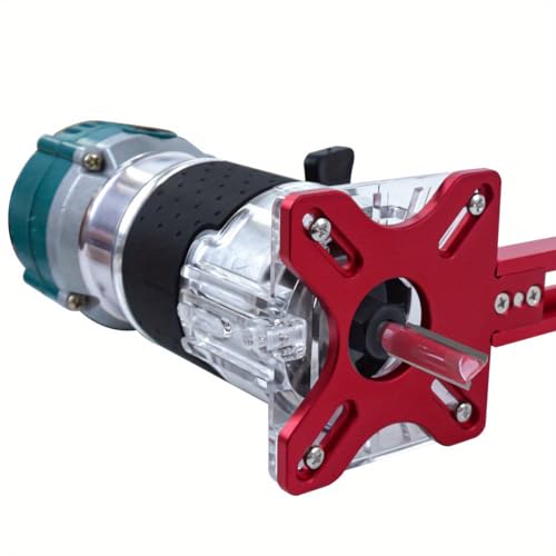 Suporte de ranhura de fresagem com escala métrica, gabarito de corte circular de alumínio para ferra