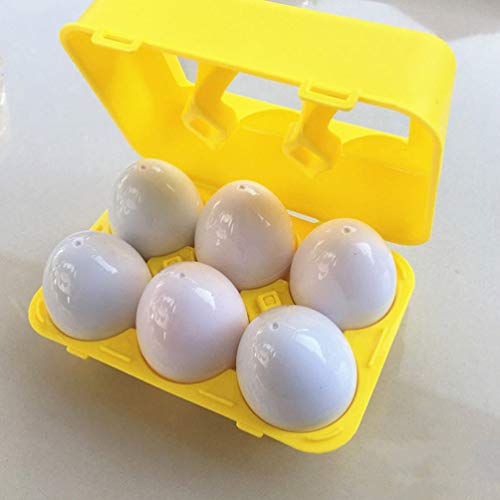 NUOBESTY 6 Peças Correspondentes Ovos Classificador de Puzzle Brinquedo Cor Forma Recoginition Bingo